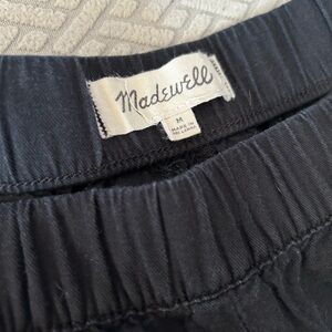 Madewell Charcoal Elastic Waist Trousers